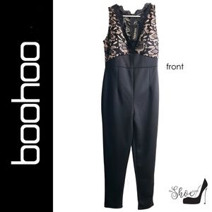 Boohoo Lace Bodice Jumpsuit
